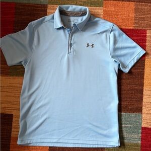 Under Armour Men's Light Blue Tech Polo